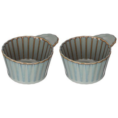 Набор форм для выпечки и сервировки bronco "soul kitchen"2 шт. 8/10*8*4,5см 100мл синий (189-362) 