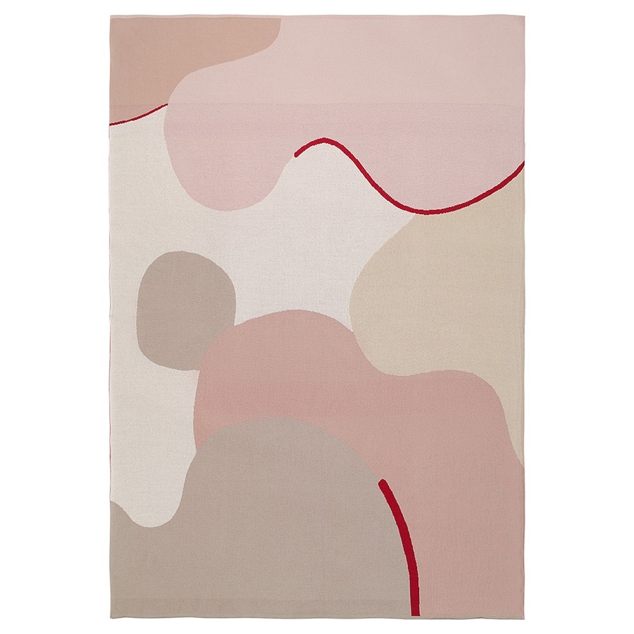 Фото Плед из хлопка с авторским принтом бежевого цвета из коллекции freak fruit, 130х180 см (76784) - интернет-магазин МегаТерем в Москве