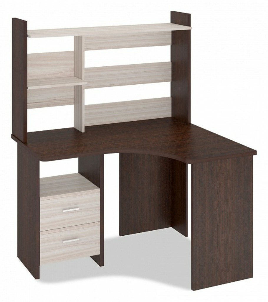 Фото Стол компьютерный Домино Лайт СКЛ-Угл120+НКЛ-120 MER_SKL-Ugl120_NKL-120_VK_PRAV - интернет-магазин МегаТерем в Москве