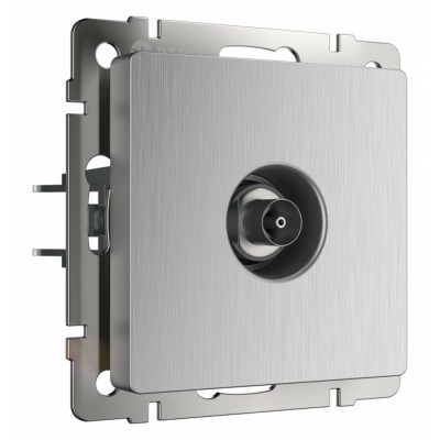 ТВ-розетка без рамки Werkel cеребряный рифленый W1183009 WRK_a051363