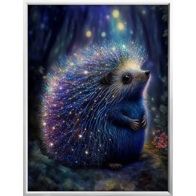 Картина Ёжик с кристаллами ...