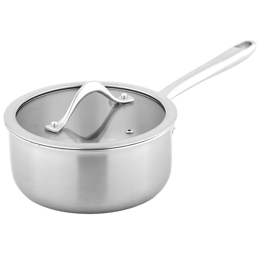 Фото Ковш с крышкой 3ply etalon, D18 см, 1,9 л (77007) - интернет-магазин МегаТерем в Москве