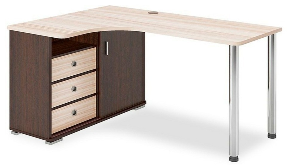 Фото Стол письменный Домино СР-165СМ MER_SR-165SM_VKK-LEV - интернет-магазин МегаТерем в Москве