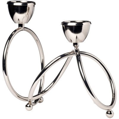 Подсвечник металлич., хром ...