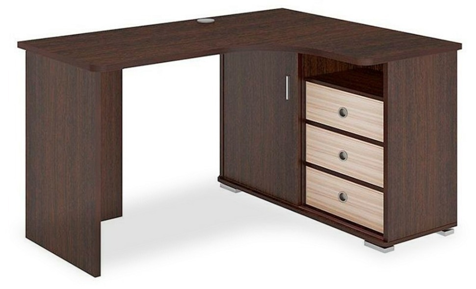 Фото Стол письменный Домино СР-145С MER_SR-145S-VKV-PRAV-NOVYJ - интернет-магазин МегаТерем в Москве