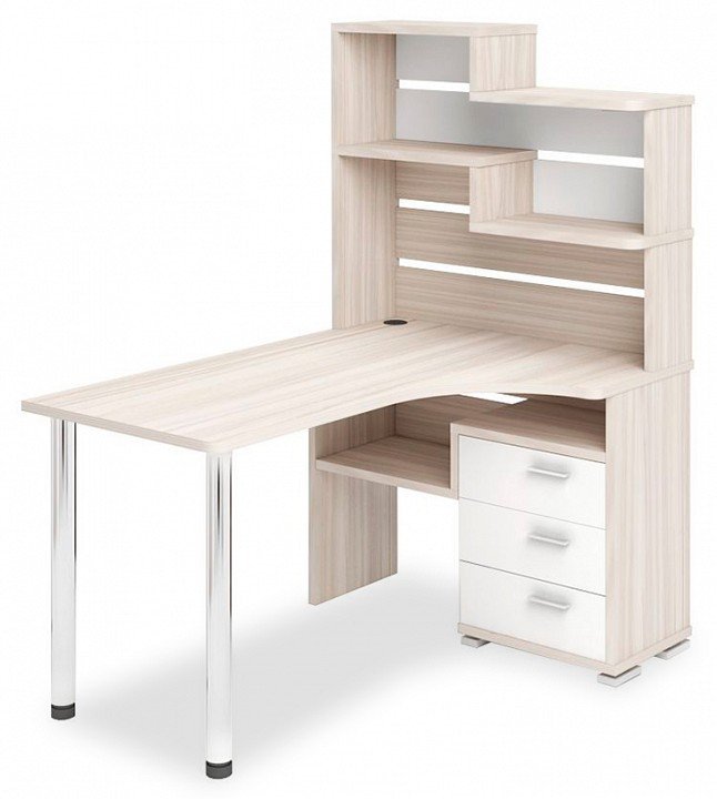 Фото Стол компьютерный Домино СР-132-140 MER_SR-132-140-KBE-PRAV - интернет-магазин МегаТерем в Москве