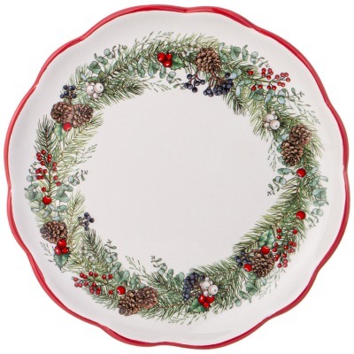 Тарелка закусочная agness "celebration" 20,3*2 см (358-2258) 