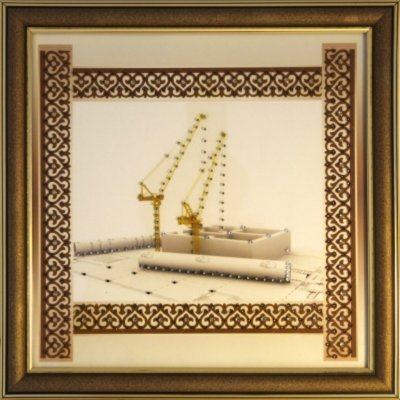 Картина Строитель 2 с крист...