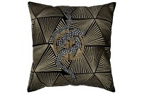 Подушка с бисером, стеклярусом и вышивкой "Антик" черный 45*45 (TT-00014436)