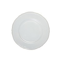 Тарелка LANT007BI002210СНЯТО, фарфор, white, gold, LE COQ