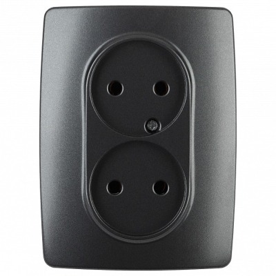 Розетка двойная без заземле...