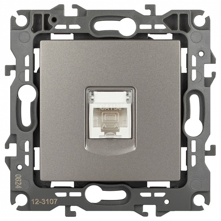 Фото Розетка Ethernet RJ-45 без рамки Эра Эра 12 12-3107-16 ER_B0065716 - интернет-магазин МегаТерем в Москве