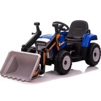 Детский электромобиль XMX трактор с ковшом (синий, EVA, пульт, 12V) (XMX611U-BLUE)