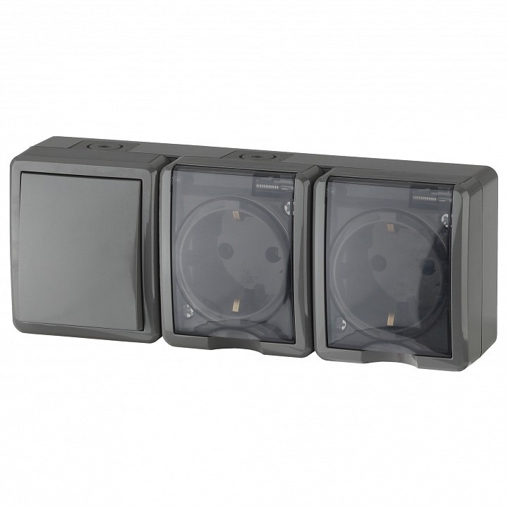 Фото Блок с розеткой и выключателем Эра Эра Эксперт 11-7403-03 ER_B0027674 - интернет-магазин МегаТерем в Москве