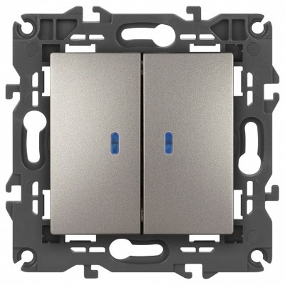 Выключатель двухклавишный с...