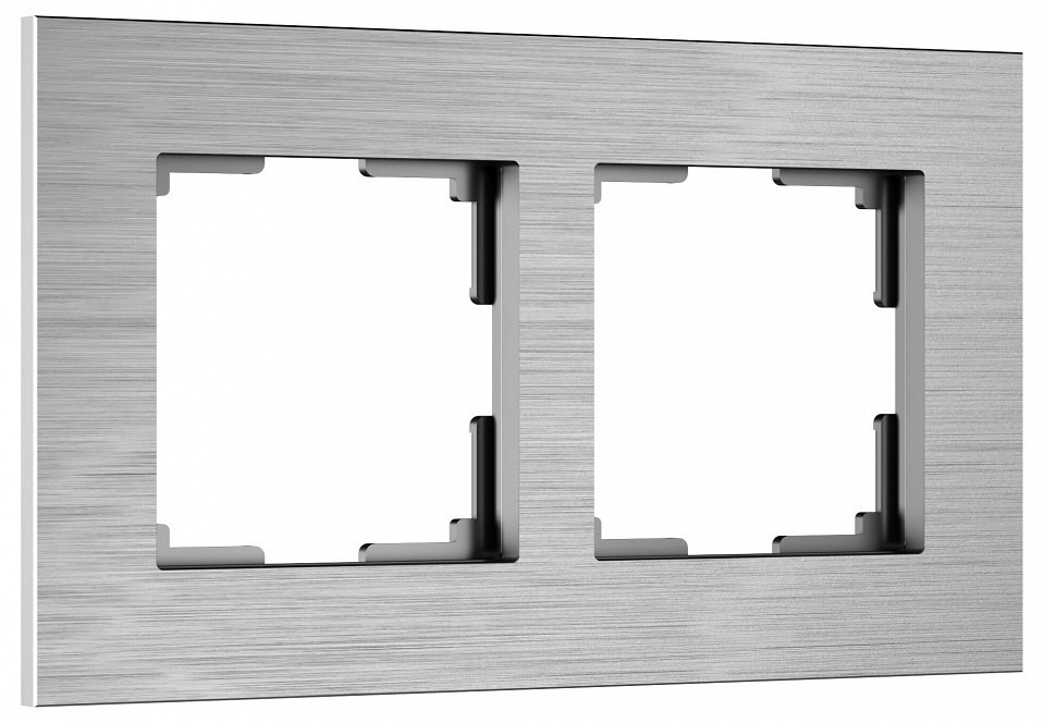 Фото Рамка на 2 поста Werkel AluMax алюминий W0023506 WRK_a066327 - интернет-магазин МегаТерем в Москве