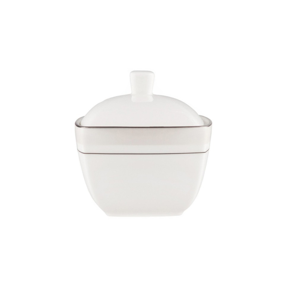 Фото Сахарница D0880/A2101538, костяной фарфор, chrom/white, MIKASA - интернет-магазин МегаТерем в Москве