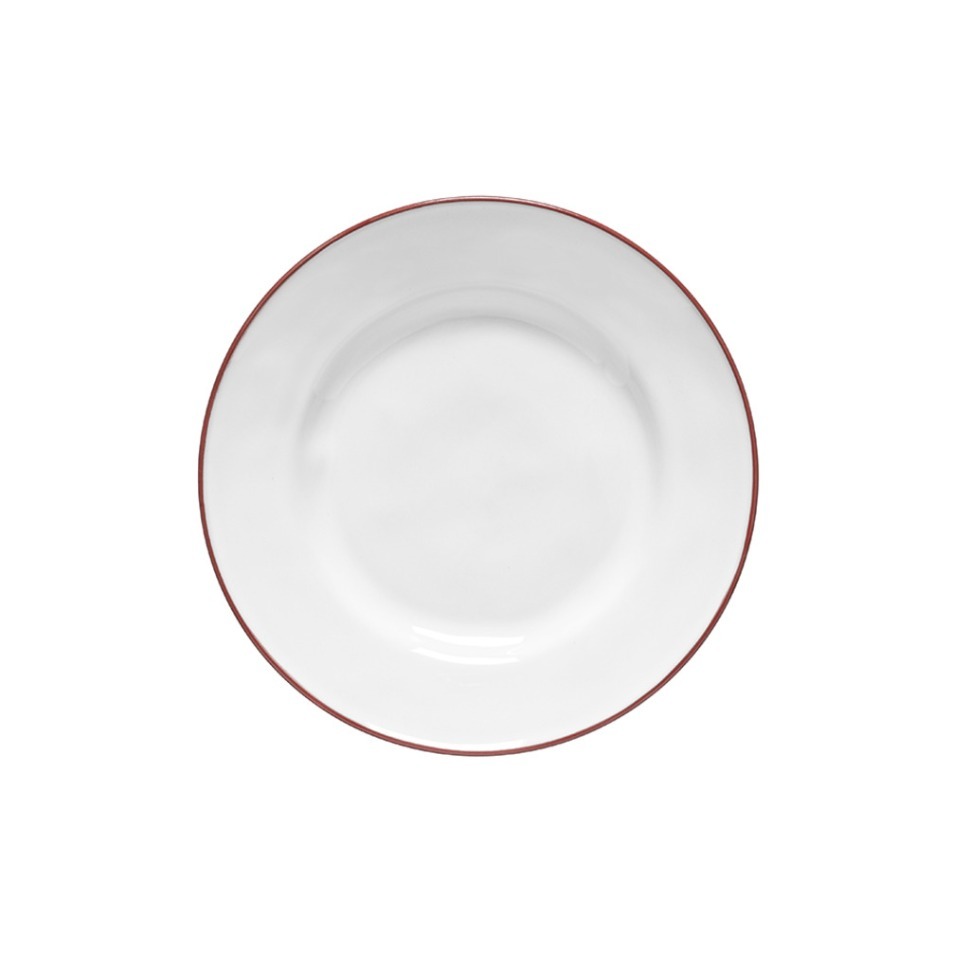 Фото Тарелка ATP231-RED(ATP231-00721A), 22,6 см, керамика, White, red, Costa Nova - интернет-магазин МегаТерем в Москве