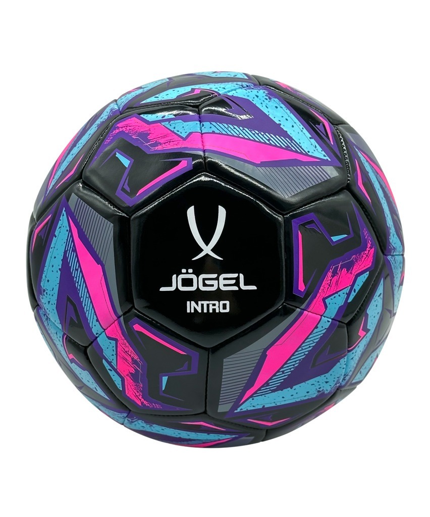 Фото Мяч футбольный JÖGEL Intro №5, черный (2118783) - интернет-магазин МегаТерем в Москве
