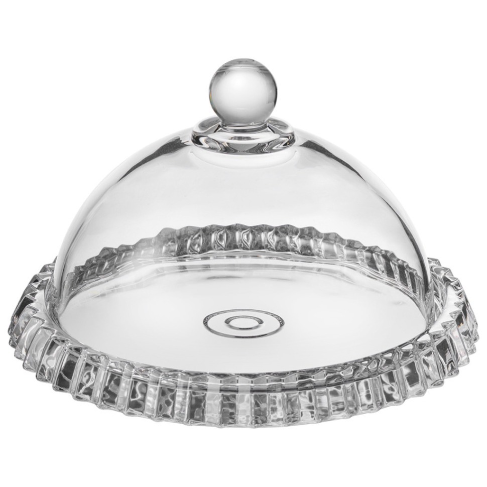 Фото Блюдо сервировочное crystality с крышкой, 20*12 см Lefard (345-514) - интернет-магазин МегаТерем в Москве