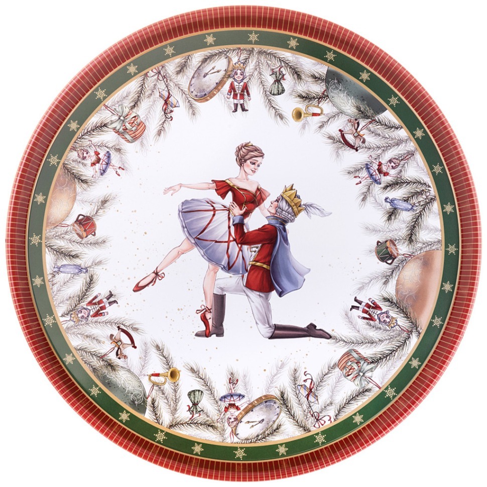 Фото Поднос сервировочный agness коллекция балет 33*2,1 см (898-230)  - интернет-магазин МегаТерем в Москве