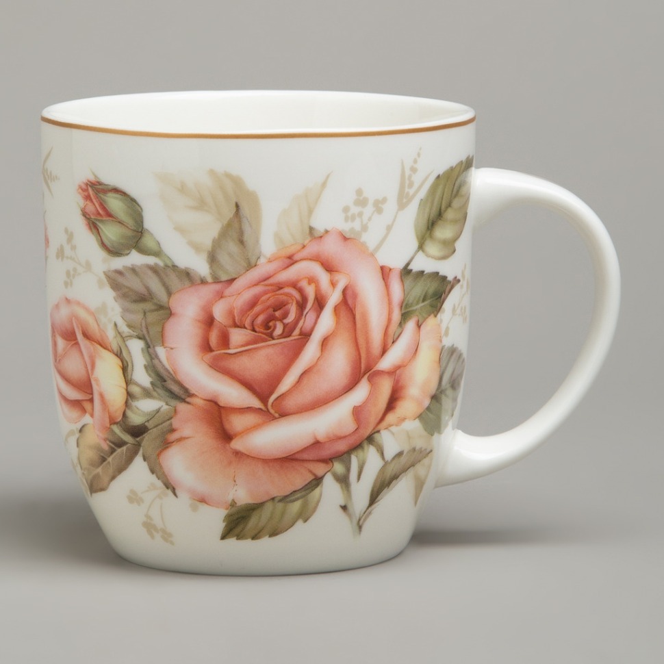 Фото Кружка lefard корейская роза 370 мл (590-674)  - интернет-магазин МегаТерем в Москве
