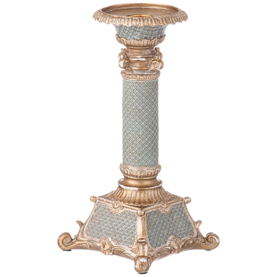 Фото Подсвечник коллекция рококо, 12,5*12,5*26,7cm Lefard (504-386) - интернет-магазин МегаТерем в Москве