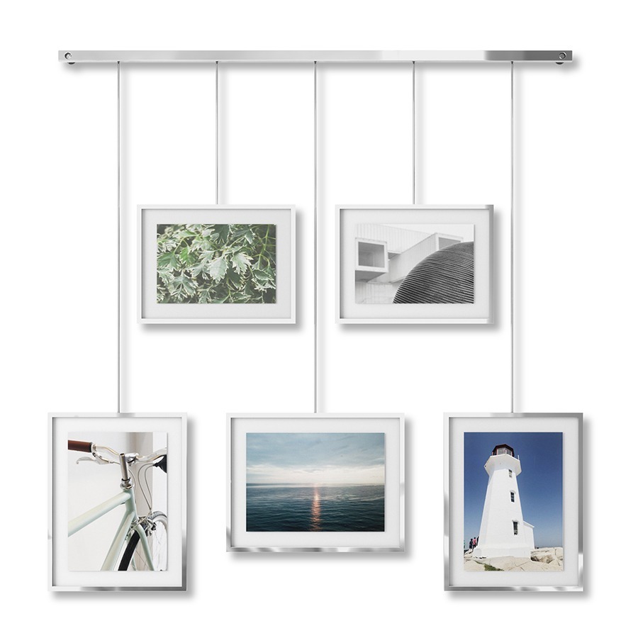 Фото Панно для фотографий exhibit, хром, 5 эл. (68097) - интернет-магазин МегаТерем в Москве