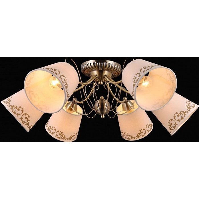 Фото Потолочная люстра Natali Kovaltseva Gloria GLORIA 75053/6C ANTIQUE - интернет-магазин МегаТерем в Москве