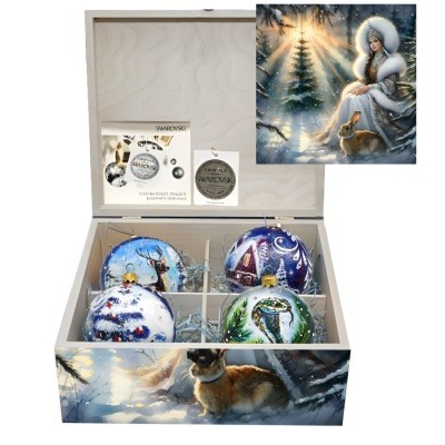 Новогодний набор на 4 шара ...