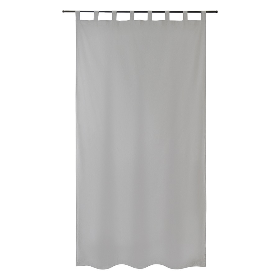 Фото Штора из хлопка и льна бежево-серого цвета из коллекции essential, 150х290 см (76951) - интернет-магазин МегаТерем в Москве