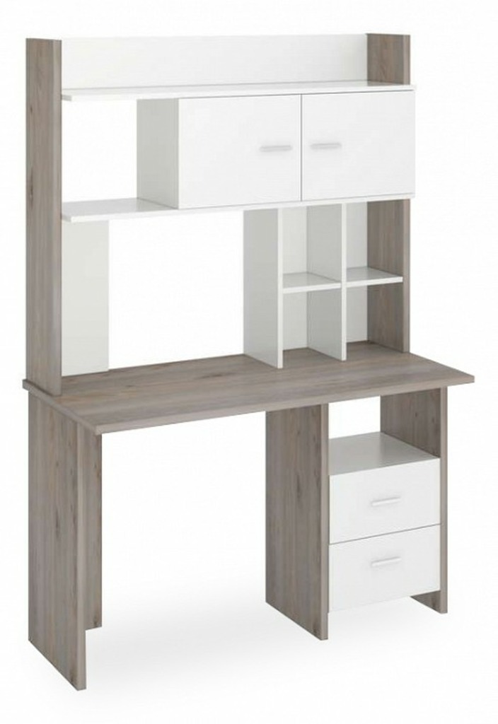 Фото Стол компьютерный Нельсон Lite СКЛ-Прям120+НКЛХ-120 НБЕ MER_SKL-Pryam120-NKLH-120_NBE - интернет-магазин МегаТерем в Москве