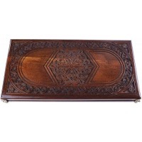 Нарды резные "Шестигранный Узор" 50, Haleyan (28267)