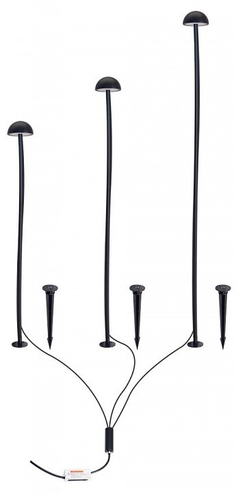 Фото Наземный низкий светильник Arte Lamp MOTUS A1081PA-3BK AR_A1081PA-3BK - интернет-магазин МегаТерем в Москве