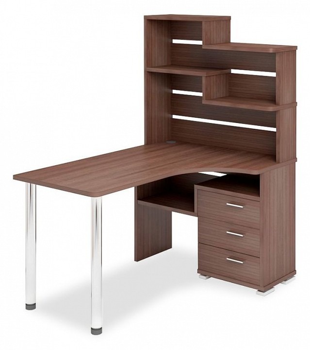 Фото Стол компьютерный Домино СР-132-150 Ш-Ч-ПРАВ MER_SR-132-150_SH-CH-PRAV - интернет-магазин МегаТерем в Москве