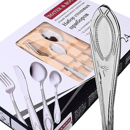 Фото Набор столовых приборов на 6 персон 24 предметов MAYER BOCH (40536) - интернет-магазин МегаТерем в Москве