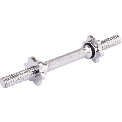 Гриф гантельный STARFIT BB-107 d=25 мм, металлический, хромированный, 40 см (1045080)