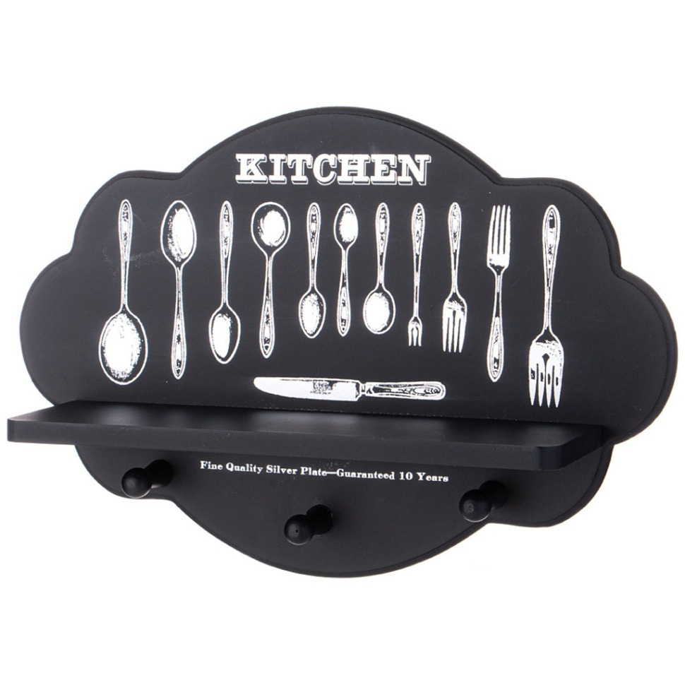 Фото Вешалка для кухни с крючками 39,5*27*10 см Lefard (129-505) - интернет-магазин МегаТерем в Москве