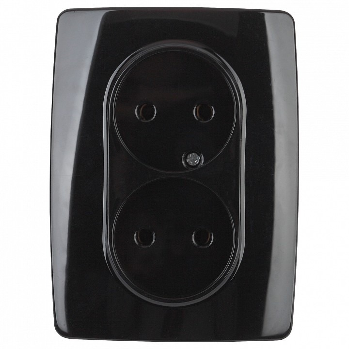 Фото Розетка двойная без заземления Эра Эра 12 12-2107-06 ER_B0031243 - интернет-магазин МегаТерем в Москве