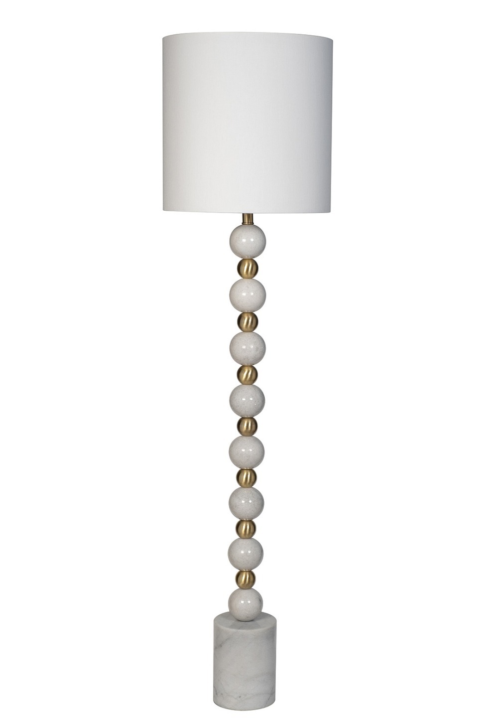 Фото Торшер плафон белый h.152 см (TT-00014366) - интернет-магазин МегаТерем в Москве