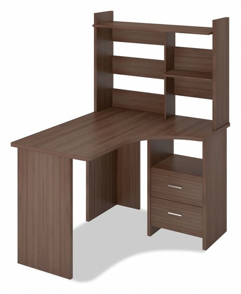 Фото Стол компьютерный Домино Лайт СКЛ-Угл120+НКЛ-100 MER_SKL-Ugl120_NKL-100_SH_PRAV - интернет-магазин МегаТерем в Москве