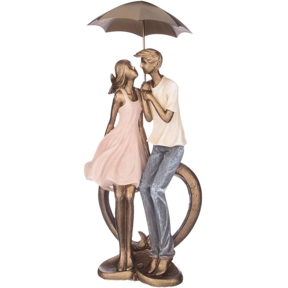 Фото Статуэтка влюбленные 17,5*10,5 см. высота=38,5 см. серия фьюжн Lefard (162-872) - интернет-магазин МегаТерем в Москве