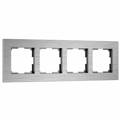 Рамка на 4 поста Werkel AluMax алюминий W0043506 WRK_a066328