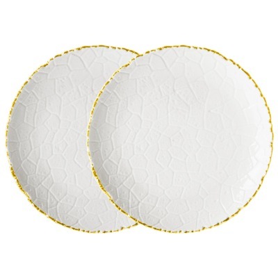 Набор тарелок закусочных lefard "charm" 2 шт. 19*2,5 см (с золотой линией) (779-350) 