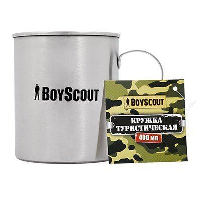 Кружка туристическая нержавейка Boyscout 400 мл 61156 (62832)