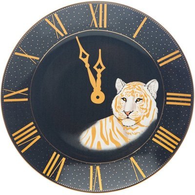 Тарелкa закусочная  lefard "top style" часы 20,5 см серая  (133-373) 