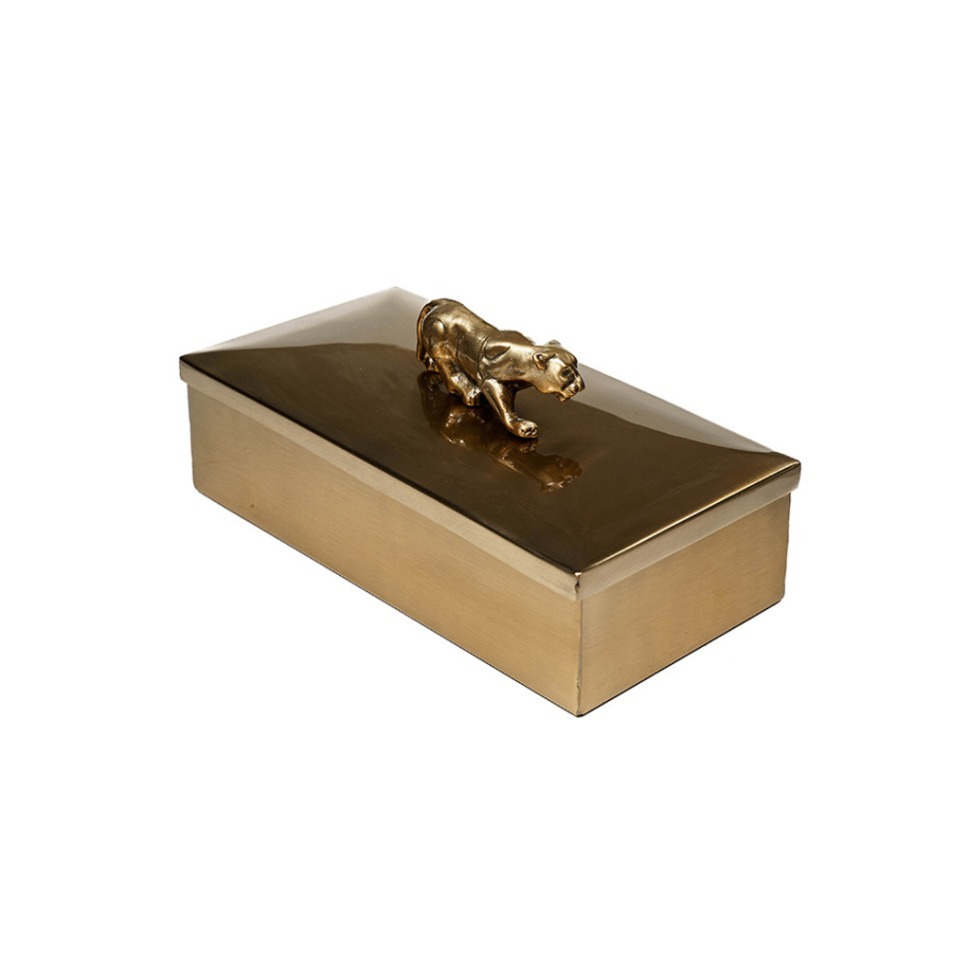 Фото Шкатулка 14407L/AB, нержавеющая сталь, Antique brass, ROOMERS TABLEWARE - интернет-магазин МегаТерем в Москве