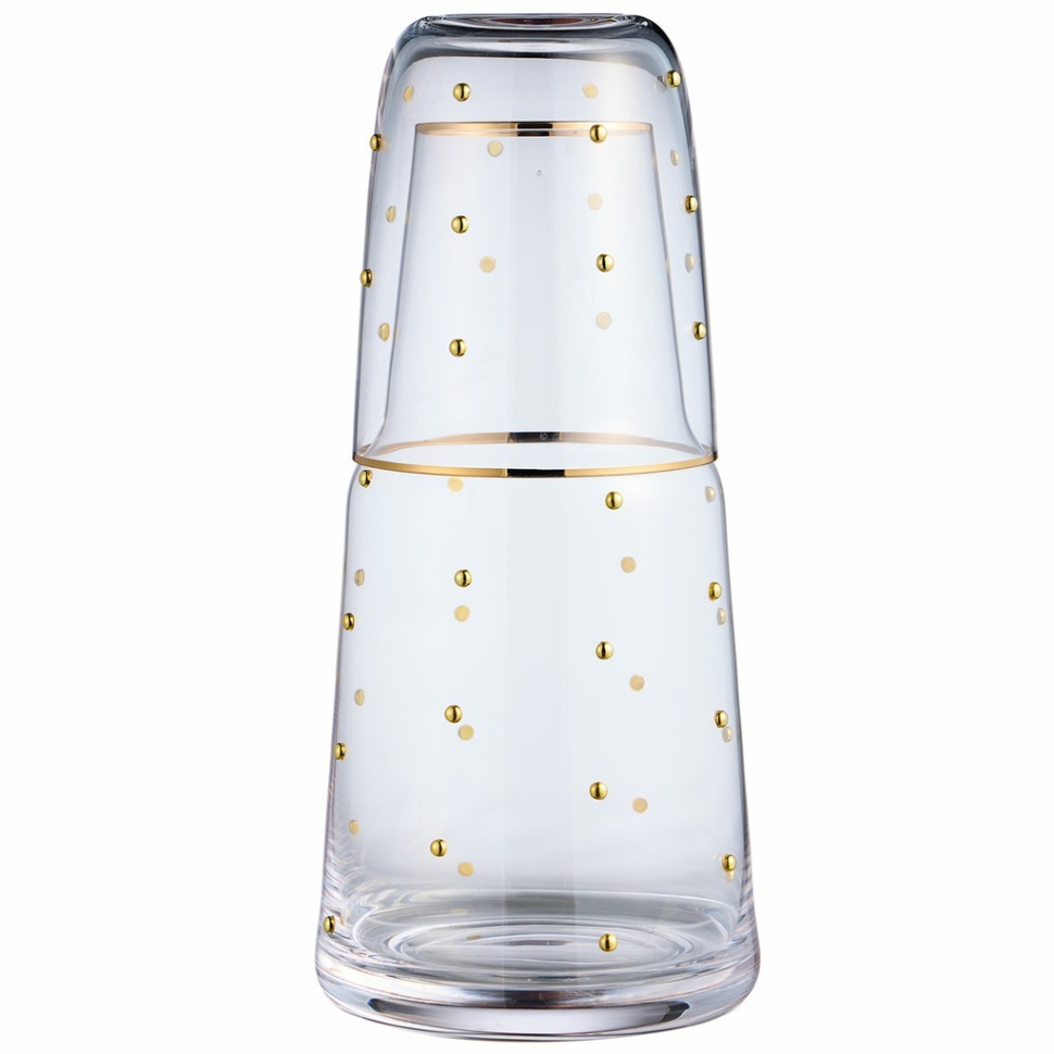 Фото Графин с крышкой-стаканом goldy 890/330 мл Lefard (685-139) - интернет-магазин МегаТерем в Москве