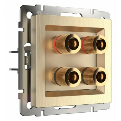 Розетка акустическая без рамки Werkel шампань рифленый W1185010 WRK_a051421