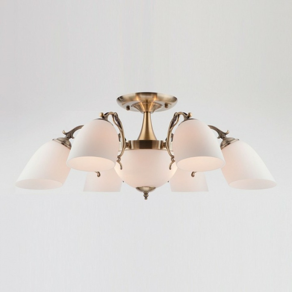 Фото Потолочная люстра Eurosvet Ariele 22010/6+2 античная бронза EV_55432 - интернет-магазин МегаТерем в Москве